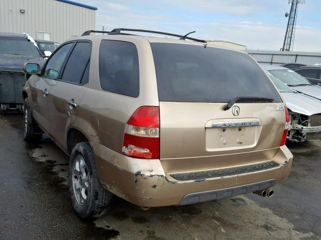 2HNYD18851H511265 - 2001 ACURA MDX TOURIN GOLD photo 3