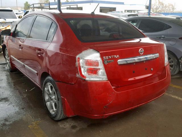 3N1AB6AP6AL632148 - 2010 NISSAN SENTRA 2.0 RED photo 3