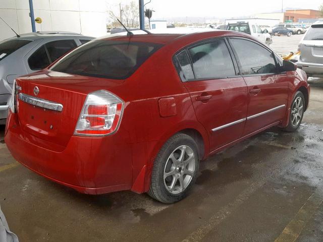 3N1AB6AP6AL632148 - 2010 NISSAN SENTRA 2.0 RED photo 4