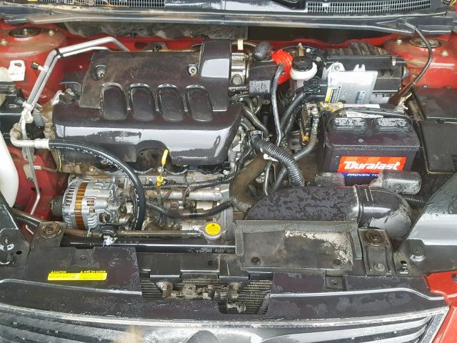 3N1AB6AP6AL632148 - 2010 NISSAN SENTRA 2.0 RED photo 7