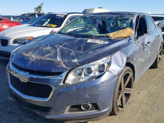 1G11E5SL2EF131566 - 2014 CHEVROLET MALIBU 2LT BLUE photo 2