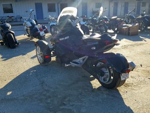 2BXNCAC10DV000123 - 2013 CAN-AM SPYDER ROA BLACK photo 3