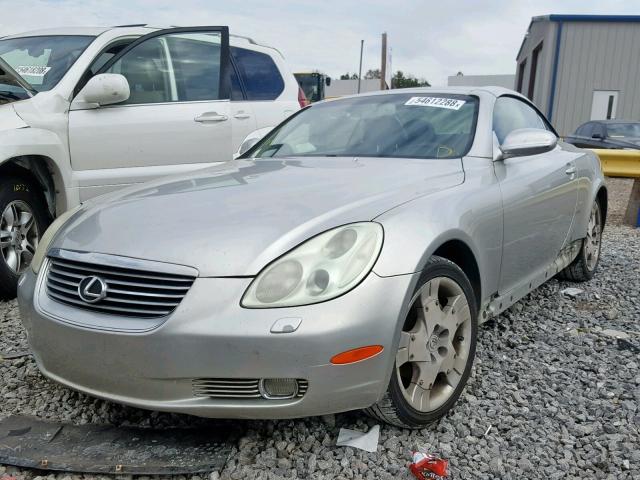 JTHFN48Y440056184 - 2004 LEXUS SC 430 SILVER photo 2