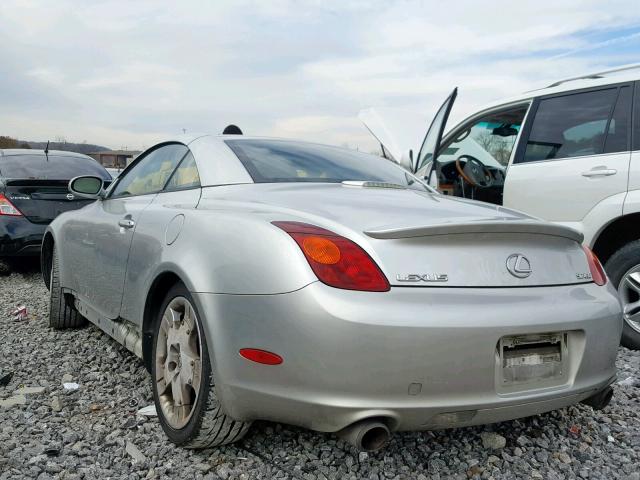 JTHFN48Y440056184 - 2004 LEXUS SC 430 SILVER photo 3