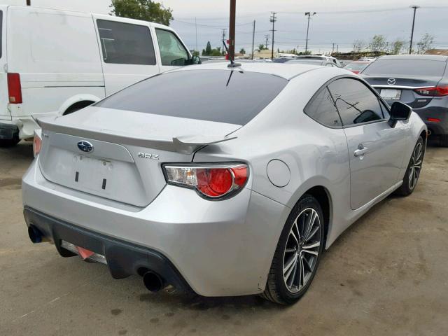 JF1ZCAC10E9602754 - 2014 SUBARU BRZ 2.0 LI SILVER photo 4