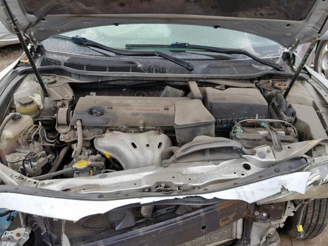 4T1BE46K67U130020 - 2007 TOYOTA CAMRY NEW SILVER photo 7