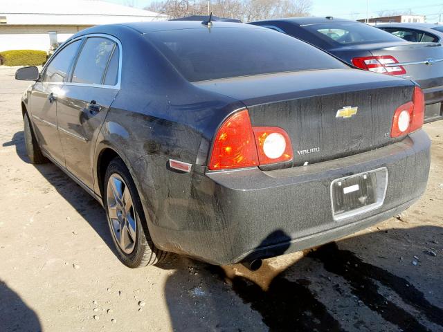 1G1ZH57B99F226559 - 2009 CHEVROLET MALIBU 1LT BLACK photo 3