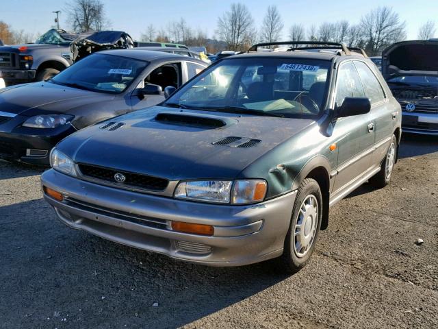 JF1GF4858TH815014 - 1996 SUBARU IMPREZA OU GREEN photo 2