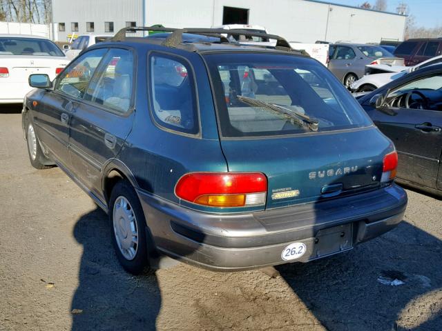 JF1GF4858TH815014 - 1996 SUBARU IMPREZA OU GREEN photo 3