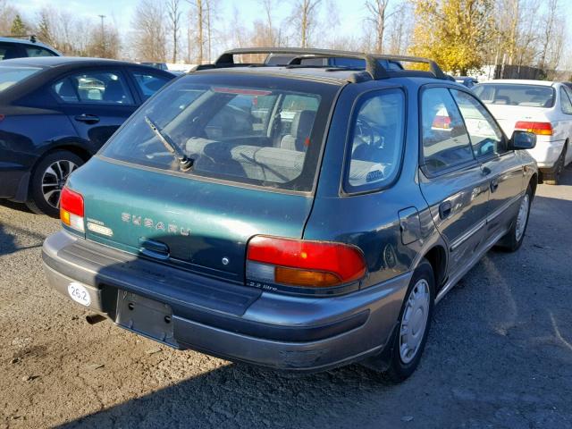 JF1GF4858TH815014 - 1996 SUBARU IMPREZA OU GREEN photo 4