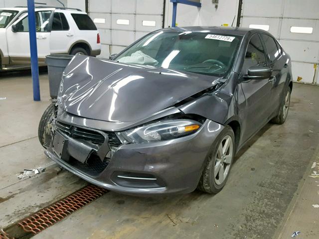 1C3CDFBB3GD563523 - 2016 DODGE DART SXT GRAY photo 2