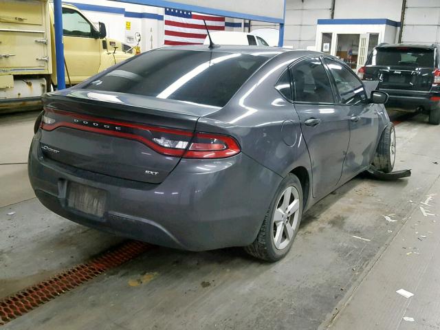 1C3CDFBB3GD563523 - 2016 DODGE DART SXT GRAY photo 4