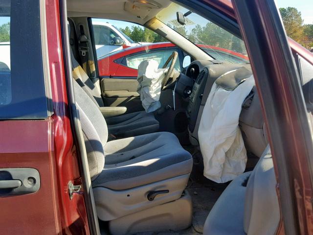 1C4GJ25B21B277174 - 2001 CHRYSLER VOYAGER MAROON photo 5