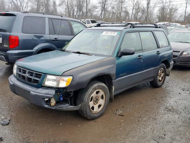 JF1SF6352YH703569 - 2000 SUBARU FORESTER L GREEN photo 2