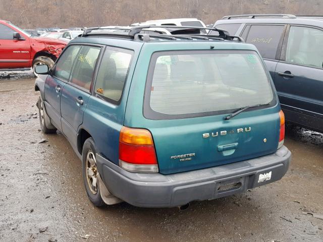 JF1SF6352YH703569 - 2000 SUBARU FORESTER L GREEN photo 3