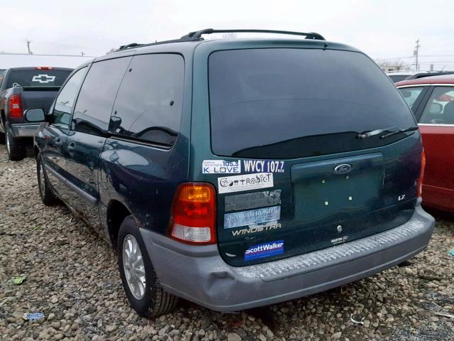 2FMZA5148XBB63938 - 1999 FORD WINDSTAR L GREEN photo 3