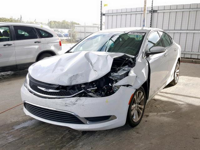 1C3CCCABXGN105975 - 2016 CHRYSLER 200 LIMITE WHITE photo 2