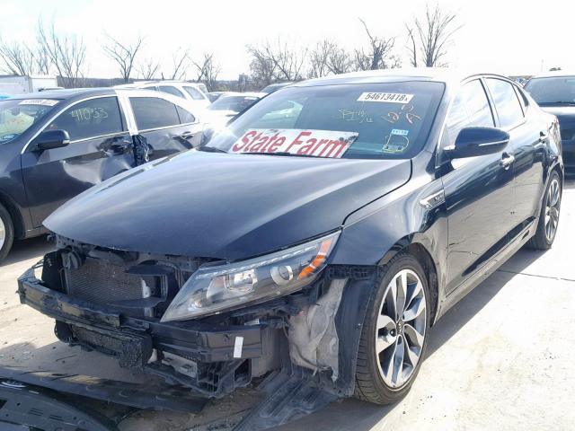 5XXGR4A65EG324016 - 2014 KIA OPTIMA SX BLACK photo 2