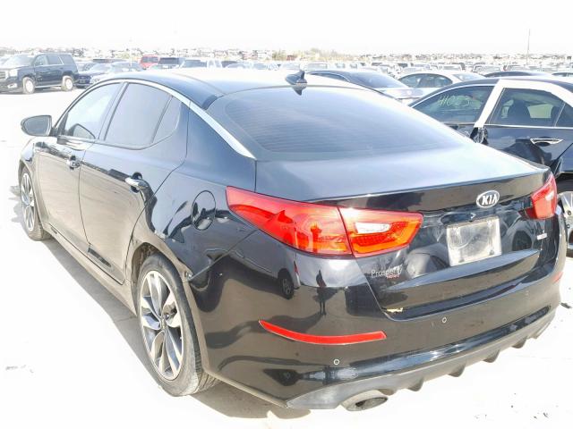 5XXGR4A65EG324016 - 2014 KIA OPTIMA SX BLACK photo 3