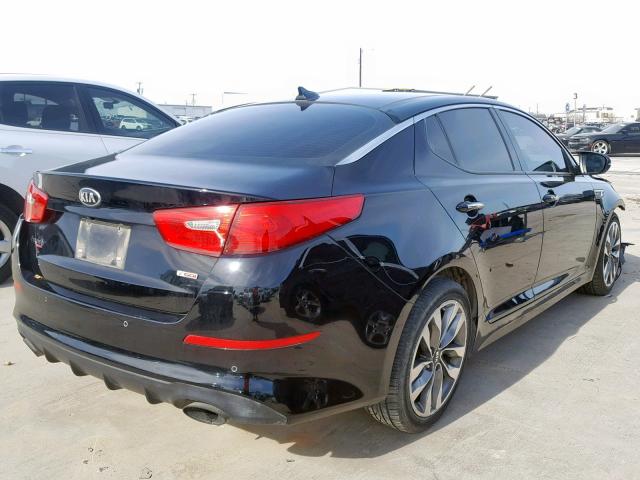 5XXGR4A65EG324016 - 2014 KIA OPTIMA SX BLACK photo 4