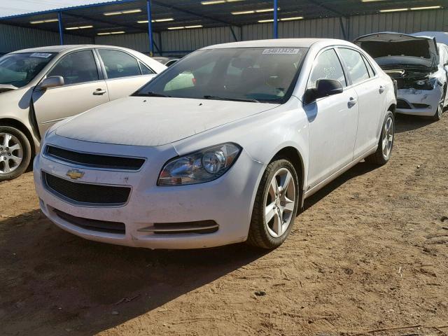 1G1ZG57B394132546 - 2009 CHEVROLET MALIBU LS WHITE photo 2
