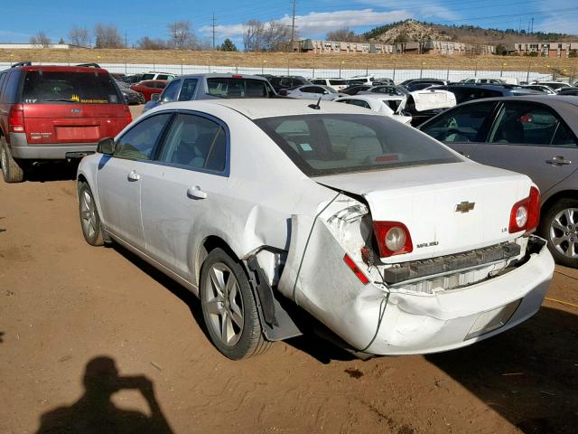 1G1ZG57B394132546 - 2009 CHEVROLET MALIBU LS WHITE photo 3