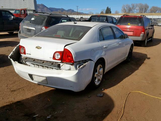 1G1ZG57B394132546 - 2009 CHEVROLET MALIBU LS WHITE photo 4