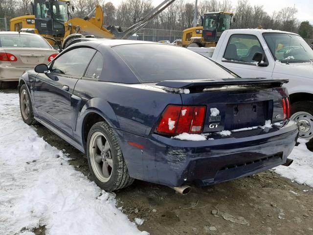 1FAFP42X63F389175 - 2003 FORD MUSTANG GT BLUE photo 3