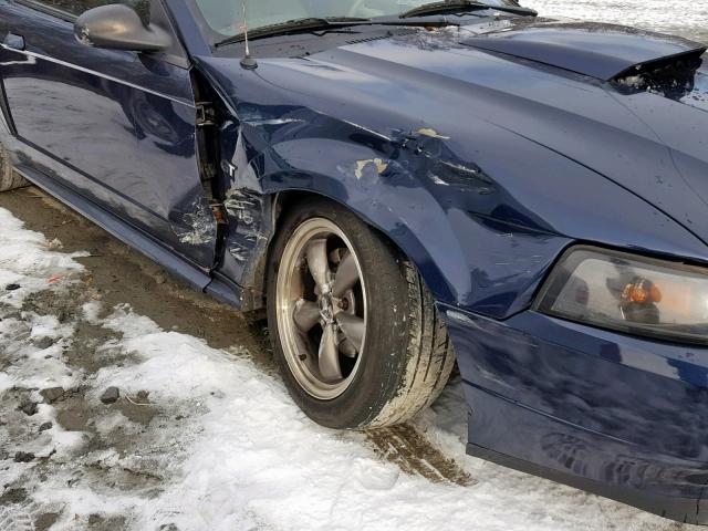 1FAFP42X63F389175 - 2003 FORD MUSTANG GT BLUE photo 9