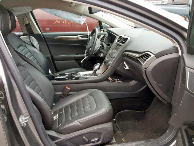 1FA6P0HD9E5396006 - 2014 FORD FUSION SE GRAY photo 5