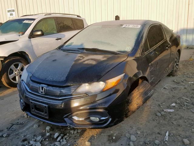 2HGFG3B01EH517462 - 2014 HONDA CIVIC EXL BLACK photo 2