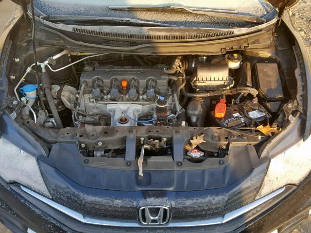 2HGFG3B01EH517462 - 2014 HONDA CIVIC EXL BLACK photo 7