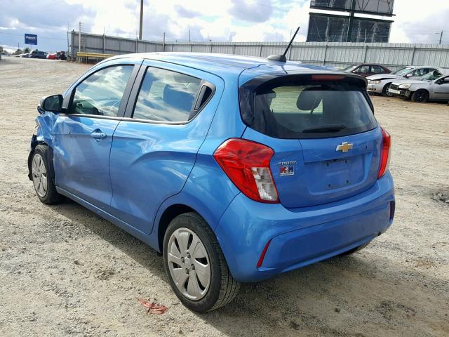 KL8CB6SA9HC758891 - 2017 CHEVROLET SPARK LS BLUE photo 3