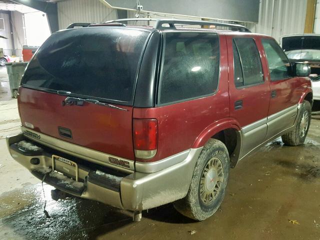 1GKDT13W0Y2352272 - 2000 GMC JIMMY / EN RED photo 4