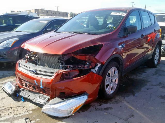 1FMCU0F71FUB80771 - 2015 FORD ESCAPE S BURGUNDY photo 2