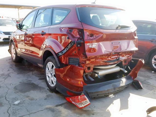 1FMCU0F71FUB80771 - 2015 FORD ESCAPE S BURGUNDY photo 3