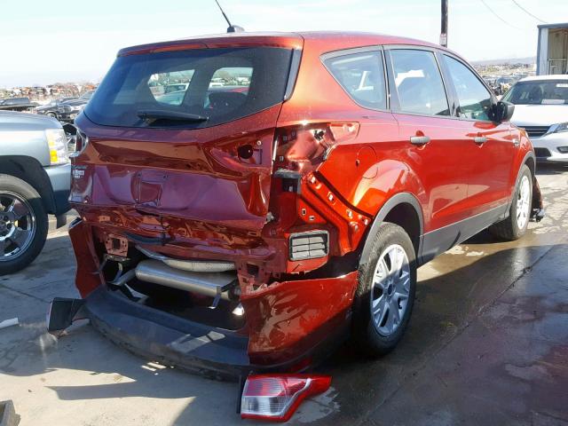 1FMCU0F71FUB80771 - 2015 FORD ESCAPE S BURGUNDY photo 4