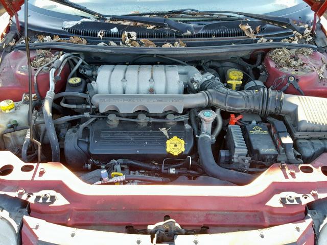 3C3EL55H5WT308984 - 1998 CHRYSLER SEBRING JX MAROON photo 7