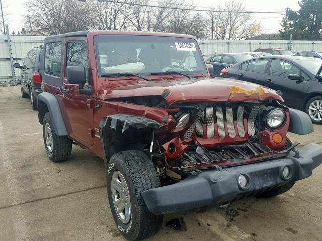 1J4AA2D12AL225188 - 2010 JEEP WRANGLER S RED photo 1