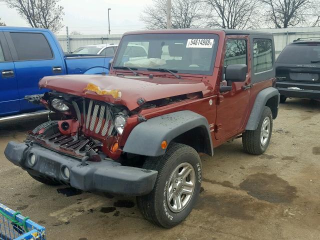 1J4AA2D12AL225188 - 2010 JEEP WRANGLER S RED photo 2