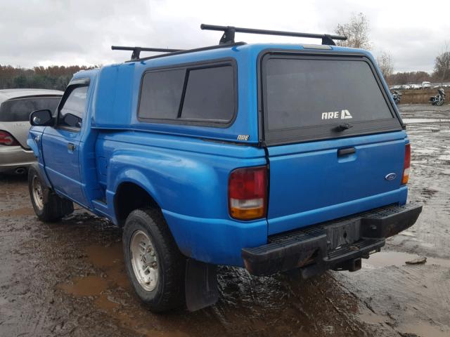 1FTCR11X2PPB09484 - 1993 FORD RANGER BLUE photo 3