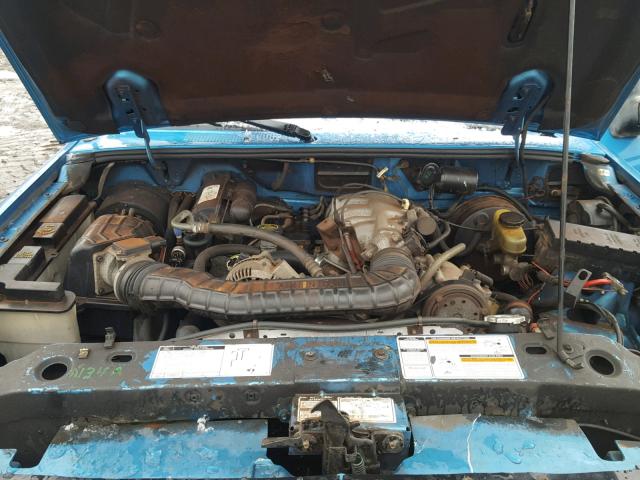 1FTCR11X2PPB09484 - 1993 FORD RANGER BLUE photo 7