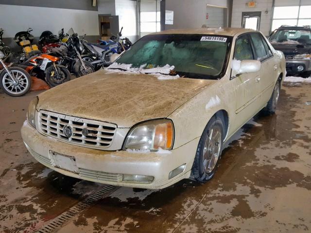 1G6KF5791YU323456 - 2000 CADILLAC DEVILLE DT WHITE photo 2