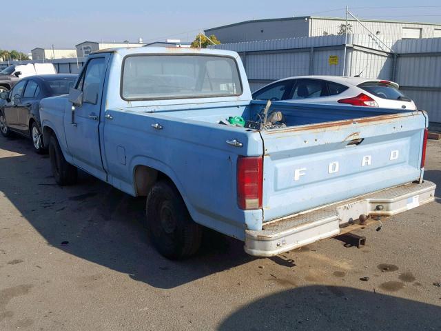 F10ERHD0371 - 1980 FORD F100 BLUE photo 3