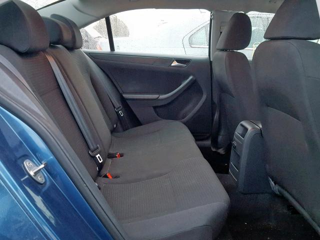 3VW2K7AJ5FM410167 - 2015 VOLKSWAGEN JETTA BASE Կապույտ լուսանկար 6