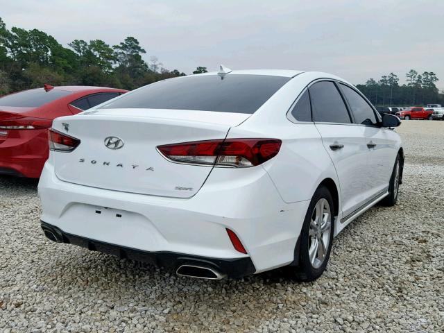 5NPE34AFXJH682459 - 2018 HYUNDAI SONATA SPO WHITE photo 4