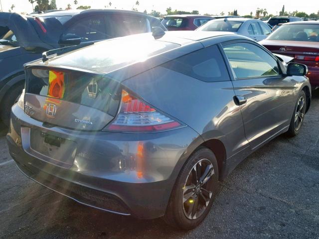 JHMZF1D46FS000203 - 2015 HONDA CR-Z GRAY photo 4