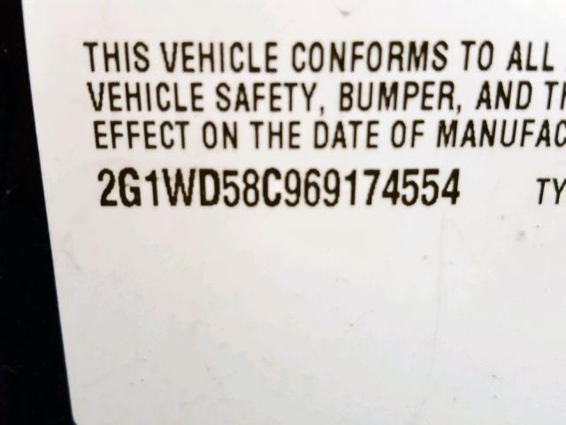 2G1WD58C969174554 - 2006 CHEVROLET IMPALA SUP 蓝色 照片 10