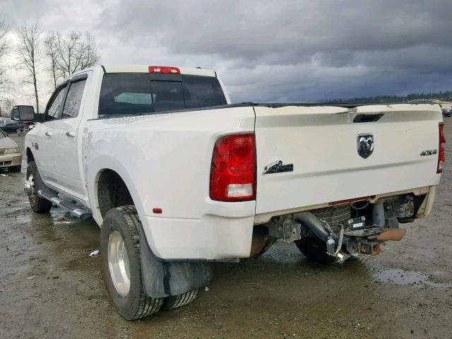 3D73Y4CL7BG592973 - 2011 DODGE RAM 3500 WHITE photo 3