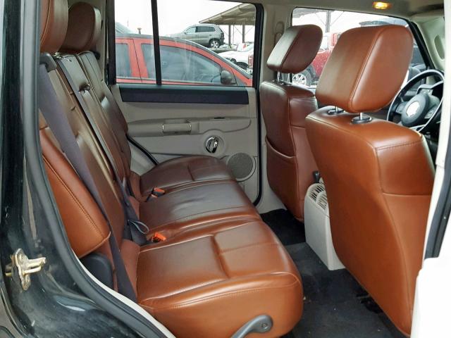 1J8HH58266C293899 - 2006 JEEP COMMANDER BLACK photo 6